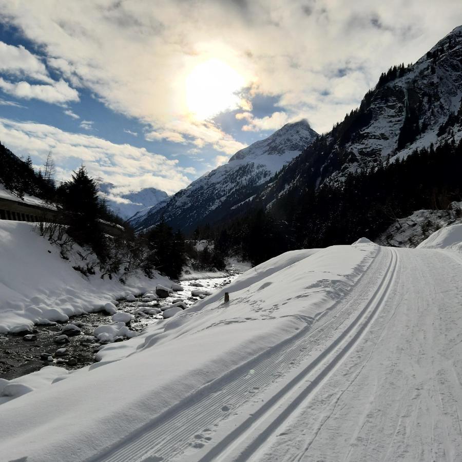 Haus Waldfriede Apartamento Sankt Leonhard im Pitztal Exterior foto